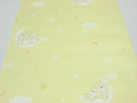 Papel de Parede Infantil - Amarelo com Desenhos Variados - Rolo com 10m x 53cm - LMS-PPY-YWC3-4 (ST26094)