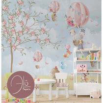 Papel de Parede Infantil Animais Fofos AL 80