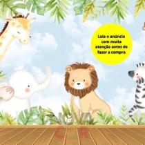 Papel De Parede Infantil Animais Safari 1m² Papel De Parede Infantil Animais Safari 1m²