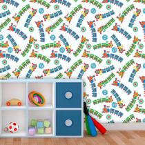 Papel de Parede Infantil Auto Adesivo Lavável 0103 Trem Trenzinho Papel de Parede Infantil Auto Adesivo Lavável 0103 Trem Trenzinho