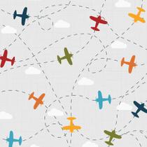 Papel de Parede Infantil Aviões 2,70x0,57m