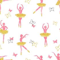 Papel de Parede Infantil Bailarinas Encantadas 3,00m