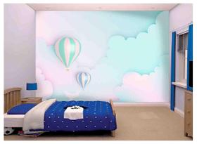 Papel De Parede Infantil Balões Quarto Bebê Azs150