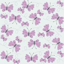 Papel de Parede Infantil Borboletas Lilás Rolo 300cm X 60cm Casa H Papel de Parede Infantil Borboletas Lilás Rolo 300cm X 60cm Casa H
