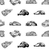 Papel de Parede Infantil Carros Hot Rods