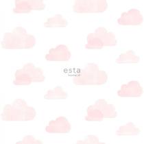 Papel De Parede Infantil Little Bandits 138929 Branco e Rosa - Rolo Fechado de 0,53cm x 10mts