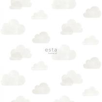 Papel De Parede Infantil Little Bandits 138945 Branco e Cinza - Rolo Fechado de 0,53cm x 10mts