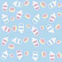 Papel De Parede Infantil Milk Shake E Donuts