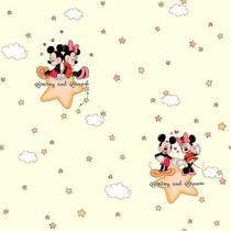 Papel de Parede Infantil Minie e Michey - Fundo Creme Fantasy B581504 Papel de Parede Infantil Minie e Michey - Fundo Creme Fantasy B581504