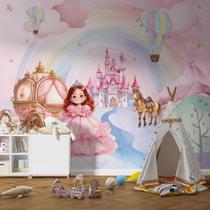 Papel de Parede Infantil Mundo Encantado Princesa, Castelo e Magia