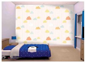 Papel De Parede Infantil Nuvens Baby 3D s82