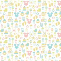 Papel de Parede Infantil para Quarto Baby 2,70x0,57m