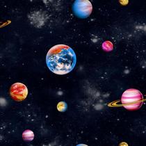 Papel de Parede Infantil Planetas Coloridos no Espaço Fantasy A381304 Papel de Parede Infantil Planetas Coloridos no Espaço Fantasy A381304
