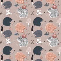 Papel de Parede Infantil Porco Espinho Escandinavo 57x270cm Papel de Parede Infantil Porco Espinho Escandinavo 57x270cm