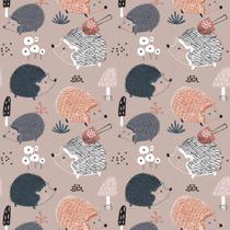 Papel de Parede Infantil Porco Espinho Escandinavo 57x270cm Papel de Parede Infantil Porco Espinho Escandinavo 57x270cm