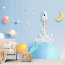 Papel de Parede Infantil Quarto Criança Espaço Sala Painel - 461pcp