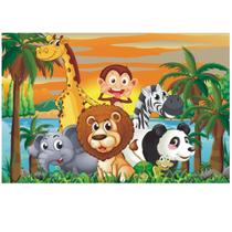 Papel de Parede Infantil Safari adesivo Zoo 3,00 x 2,10m M27