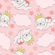 Papel de Parede Infantil Ursinha Princesa 2,70x0,57m