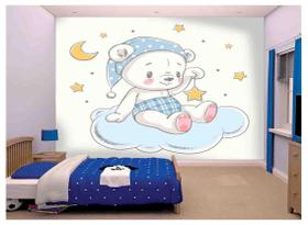 Papel De Parede Infantil Ursinho Quarto Bebê M² s132