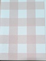 Papel de Parede infantil Vinílico limpavel Xadrez vichi Revoada 4403 rosa da bobinex.