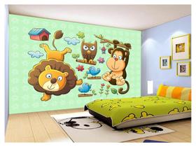 Papel De Parede Infantil Zoo Safari Leão Baby 3,5M Azs246 Papel De Parede Infantil Zoo Safari Leão Baby 3,5M Azs246