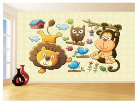 Papel De Parede Infantil Zoo Safari Leão Baby 3,5M Azs247 Papel De Parede Infantil Zoo Safari Leão Baby 3,5M Azs247