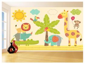 Papel De Parede Infantil Zoo Safari Leão Baby 3,5M Azs329 Papel De Parede Infantil Zoo Safari Leão Baby 3,5M Azs329