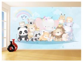 Papel De Parede Infantil Zoo Safari Leão Baby 3,5M Azs350 Papel De Parede Infantil Zoo Safari Leão Baby 3,5M Azs350