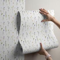 Papel De Parede Jardim Minimalista Adesivo 10 Metros Lavável Autocolante