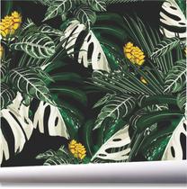 Papel De Parede Jardim Vertical Tropical Planta Floral A694