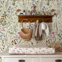 Papel de parede JiffDiff Floral Peel and Stick 6 m x 44 cm Farm Floral