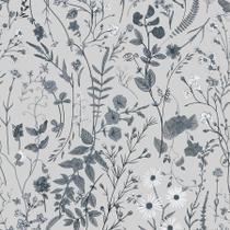 Papel de parede JiffDiff Floral Peel and Stick preto/branco 473x17,3cm
