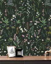 Papel de parede JiffDiff Floral Peel & Stick 300x44 cm Dark Farm