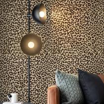 Papel de parede Jiffdiff Leopard Print Peel and Stick 44 cm x 12,2 m