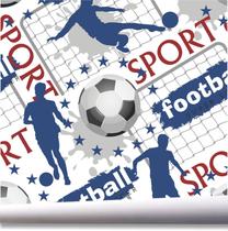 Papel De Parede Jogo Menino Bola Futebol Kit 02 Rolos A667
