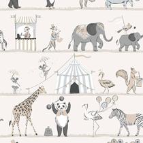 Papel de Parede Just 4 Kids Animais Circenses G56547 - Rolo: 10m x 0,52m
