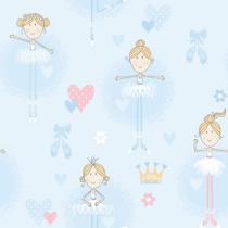 Papel de Parede Just 4 Kids Bailarina G56506 - Rolo: 10m x 0,52m