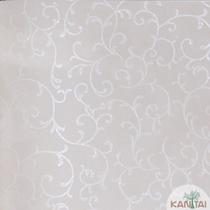 Papel de parede kantai grace 3 - arabesco bege claro e prata