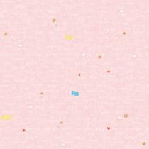Papel de parede kantai hello kids - nuvens e estrelas rosa