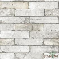 Papel de parede kantai stone age 2 - tijolinho cinza claro