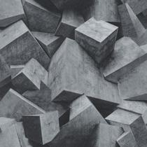 Papel de parede kantai stone age - blocos 3d cinza