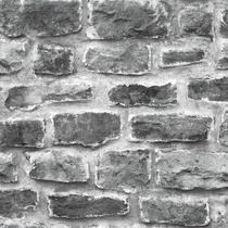 Papel de parede kantai stone age - tijolinho demolição cinza