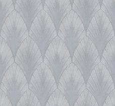 Papel de parede kantai velvet - geométrico leque cinza