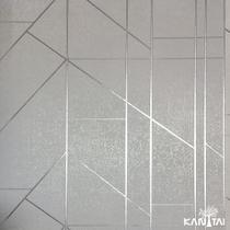 Papel de parede kantai white swan - geométrico prateado