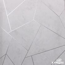 Papel de parede kantai white swan - geométrico zara fio de prata