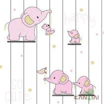 Papel de parede kantai yoyo 2 - elefante rosa