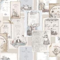 Papel de Parede Kitchen Recipes G12287 - Rolo: 10m x 0,53m