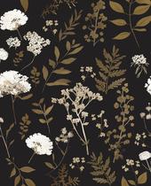 Papel de parede Laatse Dark Floral Peel and Stick 44,45 cm x 10 m Papel de parede Laatse Dark Floral Peel and Stick 44,45 cm x 10 m