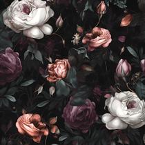 Papel de parede Laatse Dark Floral Peel and Stick Waterproof Papel de parede Laatse Dark Floral Peel and Stick Waterproof