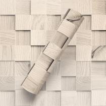 Papel de Parede Lavável Adesivo Estilo Cubo De Madeira Natural Papel de Parede Lavável Adesivo Estilo Cubo De Madeira Natural